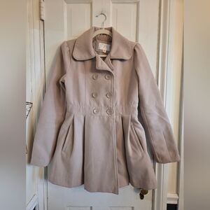 Xhilaration Women's Elegant Beige Pea Coat